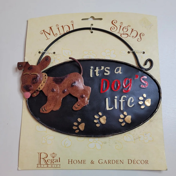 Regal Art & Gifts It's a Dog's Life Home and Garden Decor NEW - Picture 2 of 7